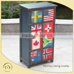 Wood Small Cabinet With Many Drawers thumbnail-1