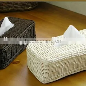 RH-YF05 High Quality Rectangular Rattan Napkin Box Tissue Box thumbnail-2