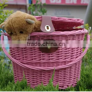 Wicker Hot Sale Shopping Bike Baskets thumbnail-6