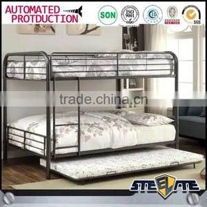 2016 New Bedroom Furniture Metal Material Bunk Bed Loft Bunk Bed Double Cot Bed thumbnail-1
