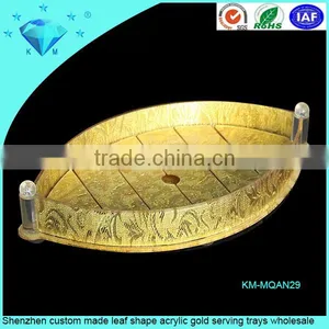 Wholesale Custom All Sizes Gold or Silver Acrylic Fruit Plate thumbnail-6