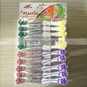 Plastic Soft Touch 20 Pcs Clothes Pins Pegs thumbnail-2