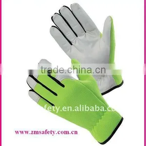 Green Pig Leather Gloves With ce CertificateZM350-H thumbnail-1