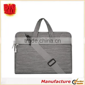 Fabric Durable Multicompartment Laptop Sleeve With Shoulder Strap for 13 Inch MacBook Pro, MacBook Air, Notebook Computer thumbnail-1
