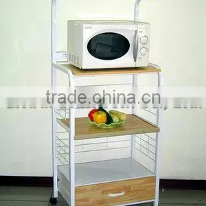Kitchen Stainless Steel Wire Metal Storage Shelf thumbnail-5
