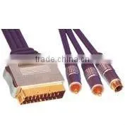 Assembled Nickel-Plated Metal Shell. Scart Cable thumbnail-1