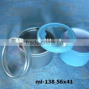 Wax Tin With Clear Flower Shaped Window thumbnail-1