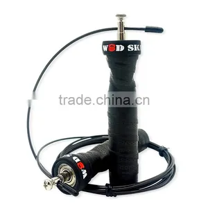 2017 New Style High Speed Crossfit Skipping Jump Rope With Anti Slip Hanldes, Adjustable Steel Cable & Ball Bearing thumbnail-3