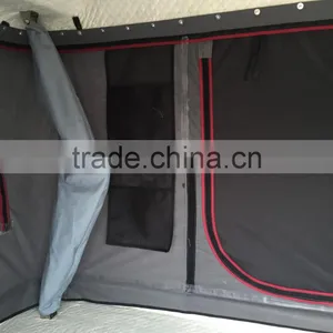 White Fiberglass Shell Hard Roof Top Tent for USA Marketing thumbnail-3