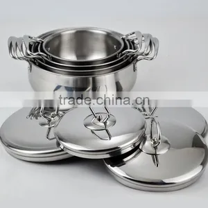 24-30cm 8 Pcs Stainless Steel Stockpot and Cooking Pot thumbnail-6