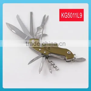2014 Newest High Quality Stainless Steel Pocket Multi Knife Tools KG5011L9 thumbnail-1