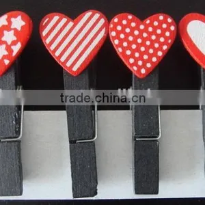 Small Craft Wood Cloth Peg With Iron Ring Factory thumbnail-4