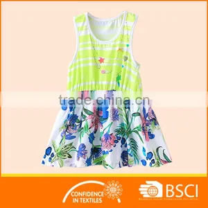 Floral Cotton Baby Girl Summer Printd Dress thumbnail-3