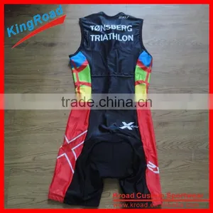 Custom High Quality Digital Sublimation Printing Triathlon Wetsuit Surf Sleeveless thumbnail-2