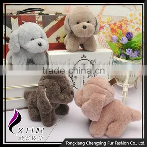 CX-R-53 Wholesale In Stock Cute Toy Real Fur Keychain Hang Decorations For Bag thumbnail-1