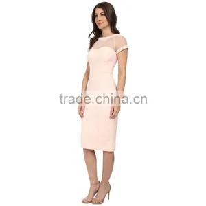 Latest Design Fashion Plain Formal Dress Tight With Lace Custom Made thumbnail-3