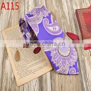 Hot Selling Jacquard Printing Paisley Silk Neckties thumbnail-1