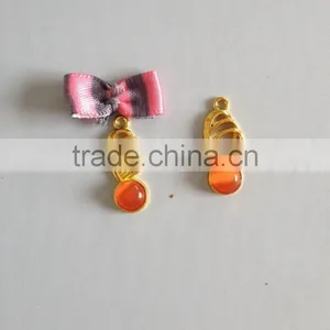 Cute Cherries Shape Charm Fits Diy Jewelry Making,crystal Silver Pendants thumbnail-2