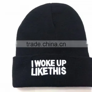 Various Colours 100% Acrylic Knitted Beanie Hat Made In China thumbnail-6
