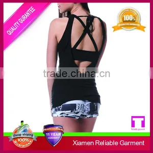 Wholesale Women Sports Singlets Running Yoga Fitness Dry Fit Tank Tops thumbnail-5