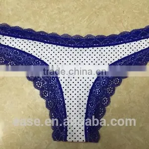 Soft Women Underwear Lady Briefs Lovely Transparent Lace Panty Hot Images Women Sexy thumbnail-1