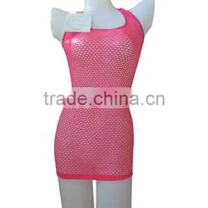 Nice Quality New Style Seamless Woman Underwear Sexy Lingerie Ladies Mesh Hole Racer Back Camisole thumbnail-1