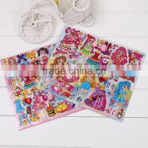 Chilren Carton Sticker Education Sticker 3D Pop-up Sticker Cute Replacement Sticker Girl's DIY Stickers thumbnail-2