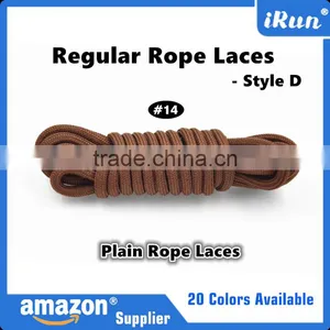 100% Polyester Dark Brown Rope Cord Shoelaces In Stock Fast Delivery - Amazon Yeezy Laces - Candy Youth Lace Color thumbnail-1