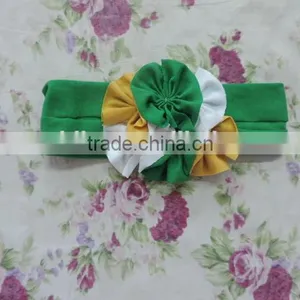 2016 Newest and Fashion Elastic Hair Band,three Flower Shape Headband,bright Colorful Hair Band With Elastic thumbnail-5