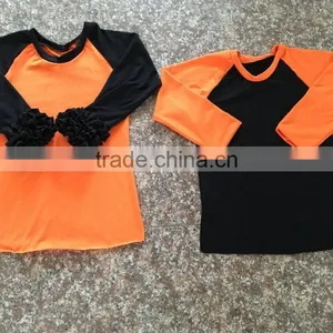 Plain Reglan Baby Girl Long Sleeve t Shirt Cotton Kids Clothing Ruffle Wholesale Bulk Reglan Halloween Shirt thumbnail-2