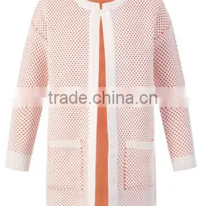 Fashion Cardigan 2017 Open Front Thick Knitted Sweater Csrdigan for Women thumbnail-2