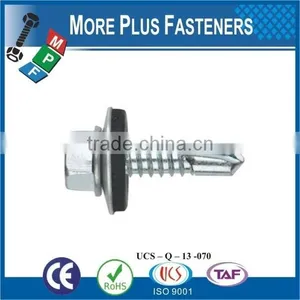 Made in Taiwan Aluminum Hex Flange Head Self Drilling Screw thumbnail-4