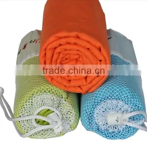 Mesh Bag Microfiber Fabric Suede Absorbent Sport Towels thumbnail-1