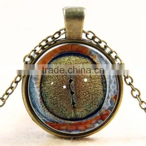 XP-TGN-HE-129 Wholesale Glass Cabochon Necklace In Alloy thumbnail-2