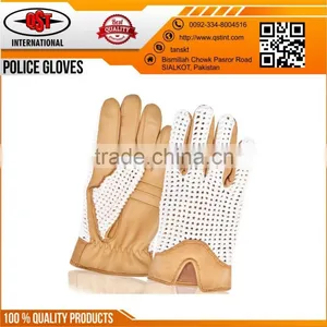 Classic Mens Dress Driving Gloves Quality Police Leather Gloves thumbnail-2