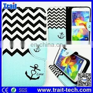 Flower Design Wallet Style With Card Slot Flip PU Leather Case for Samsung Galaxy S5 I9600 G900 (Flowers) thumbnail-5
