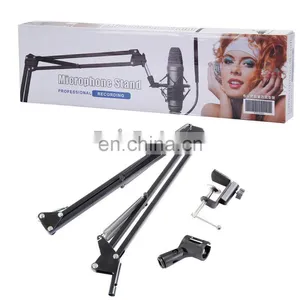 Professional Microphone Stand, Flodable Mic Stand Mic Arm Suspension Boom Scissor Arm Stand for Radio Broadcasting Studio thumbnail-6