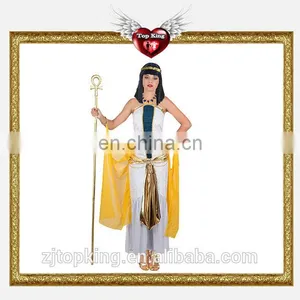 Christmas Women Noble Sexy Santa Costumes Halloween White Cleopatra Costumes for Teen Girls thumbnail-2