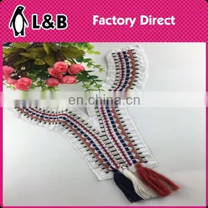 2016 Embroidered Neckline With Tassel For Garment Decorative thumbnail-1