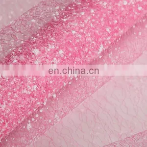 2015 Hot Sale Wedding Decoration Various Design Droping White Foam Mesh Fabric thumbnail-1