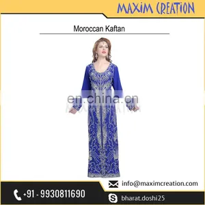 Royal Blue Luxury Kaftan For Wedding Occasion And Party Wear 5996 thumbnail-3
