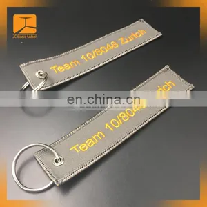 Wholesale Embroidery Tags Custom Flight Keychains thumbnail-1