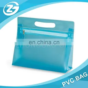 Custom Zipper Closure Die-cut Handle Cosmetic PVC Bag thumbnail-6