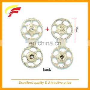 Fashion Zinc Alloy Round Sewing on Snap Button for Coat thumbnail-5