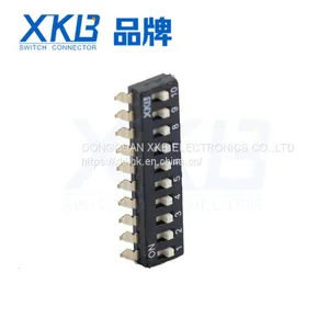 Vertical 2.54mm Pitch 10-Bit SMD Fingertip DIP Switch thumbnail-1