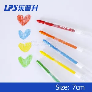 LPS Stationery New Supplies PP Box Pack Colorful Non-Toxic Twistable Crayon Set thumbnail-3