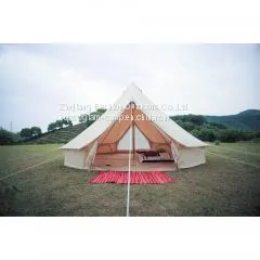 5m Canvas Bell Tent With Double Door 5m Teepee Canvas Tent Double Door Indian Tent Supplier thumbnail-1
