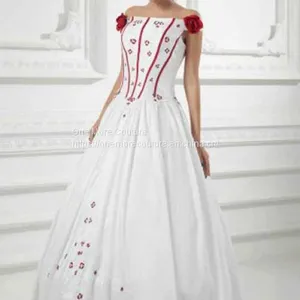 Mexican Embroidered Wedding Dress thumbnail-1