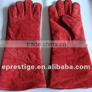 CE Certified 16" Leather Welding Gloves thumbnail-1