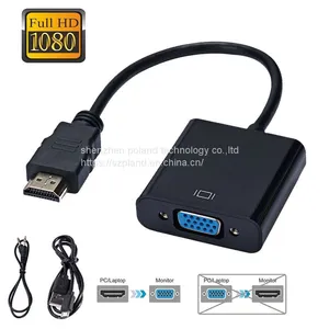 HD 1080P HDMI To VGA Cable Converter HDMI Male To VGA Famale Converter Adapter Digital Analog for Tablet Laptop PC TV thumbnail-2